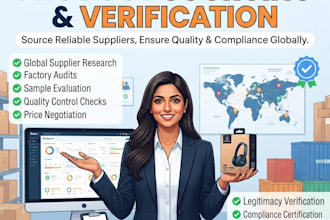 product sourcing and supplier verification