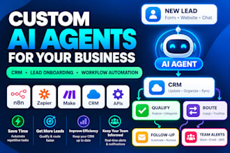 build a custom ai agent for CRM workflows, lead onboarding and team alerts