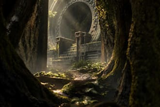 create realistic 3d game environments and props in blender