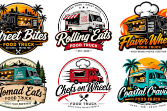 design a professional , street food, restaurant, or mobile food food truck logo