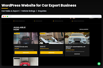 build a wordpress website with online booking system