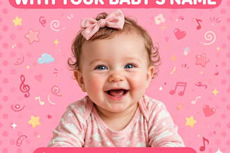 sing custom happy clapping baby song with baby name