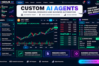 build custom ai agents for trading research and business automation