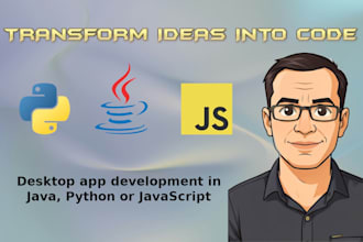 develop custom applications in java, python or javascript