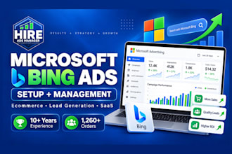 set up and manage microsoft bing ads PPC campaigns