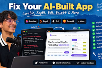 fix bugs in your lovable, replit, bolt or base44 app