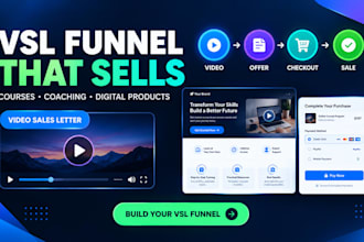 build a vsl sales funnel for your course coaching or digital product
