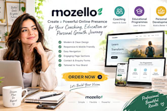 mozello coaching experience educational programmes personal development website