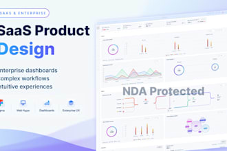 design saas, web app and enterprise UI UX in figma