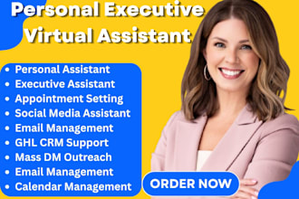 personal admin executive gohighlevel virtual assistant social media manager adhd