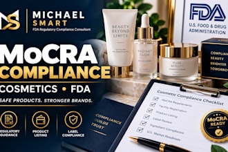 handle fda cosmetic registration, mocra compliance and fda product listing