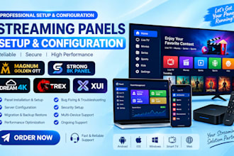 setup magnum golden ott, strong 8k panel, dream 4k,trex, xui