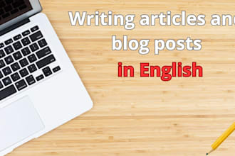 write articles or blog posts in english