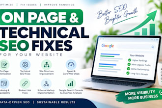 do on page and technical SEO fixes for your website