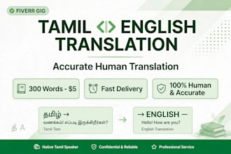 accurately translate tamil to english and english to tamil