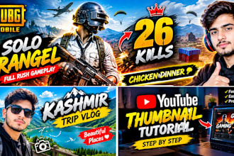 design a professional youtube thumbnail