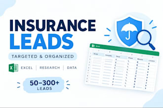 find insurance agents and create targeted lead lists