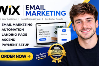 setup wix email marketing wix automation wix landing page wix ascend