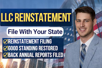 file your llc reinstatement and restore good standing with your state