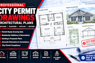 create city permit drawings and architectural permit plans