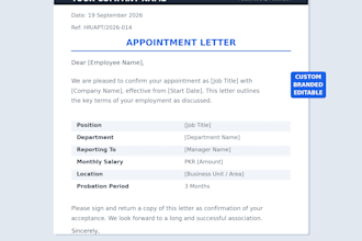 create professional HR documents and templates