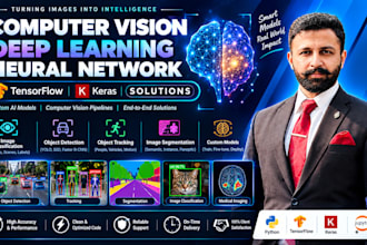 do computer vision, deep learning,neural network tensorflow , keras solution