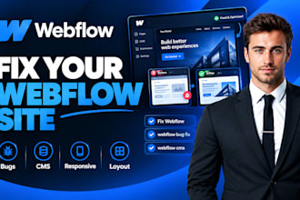 webflow developer for webflow design webflow bug fix webflow website webflow cms