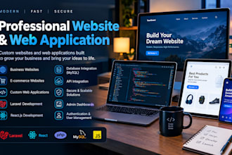 develop a professional website or web application