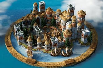 build custom minecraft maps, lobbies, spawns and worlds