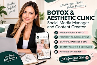 be your botox and aesthetic clinic social media manager and content creators