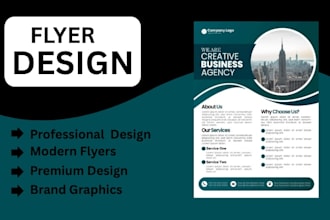 design creative business flyers for marketing and promotion