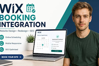 design wix booking integration wix website development redesign SEO optimization