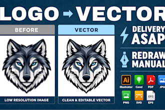 provide high quality logo tracing and vectorize your image