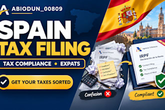 handle spain tax filing, tax compliance and spanish tax return for expats