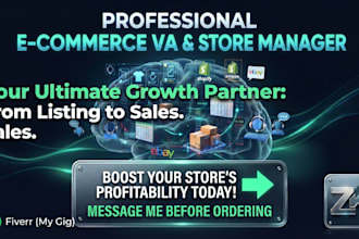 be your ebay virtual assistant and product listing expert