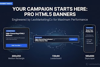 design animated HTML5 banner ads for maximum CTR