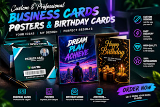 create business cards, posters, invitation cards