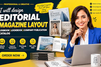 design editiorial magazine layout,logbook,lookbook company publication catalog