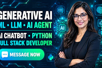be generative ai ml llm engineer ai agent ai chatbot python full stack developer