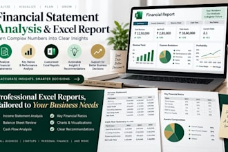 create an excel financial dashboard for your business
