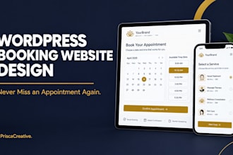 wordpress booking and appointment website for service businesses