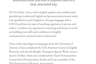 help you to improve your english accent and pronunciation