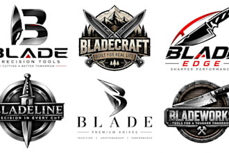 design a professional , knife, tactical, weapon, or industrial blade logo