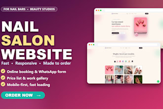 build a modern, fast website for your nail salon