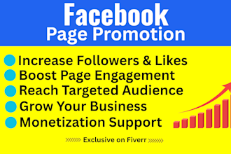 do organic facebook page promotion and monetization support