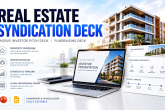 design real estate syndication deck passive investor pitch deck fundraising deck
