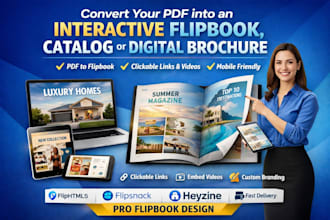 design flyer and magazines for real estate business