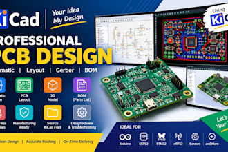design professional pcb schematic and layout in kicad
