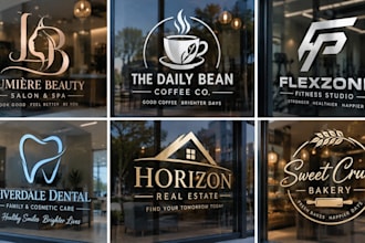 design a professional window installation glazing architecture glass window logo
