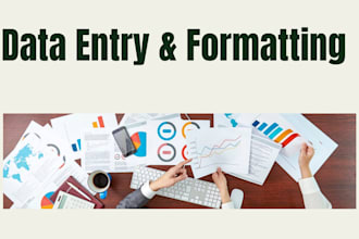 do data entry and data formatting